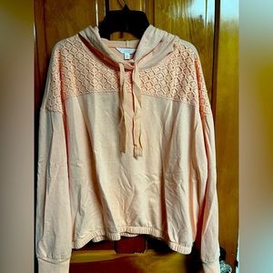 Woman’s Lauren Conrad Sweatshirt- Size xxl- Light Orange